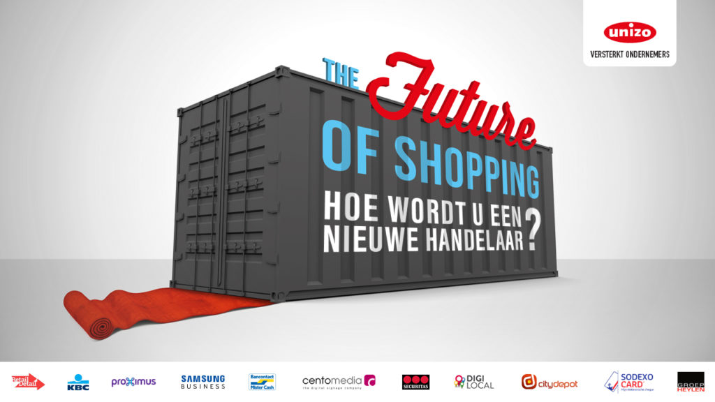 Unizo The Future of Shopping PPT PowerPoint presentatie slide dia 01